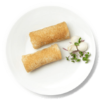 Блины с сыром и ветчиной